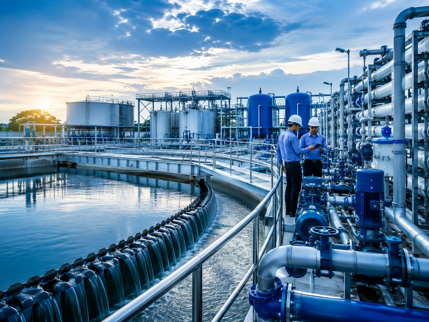 Industrial water treatment facility